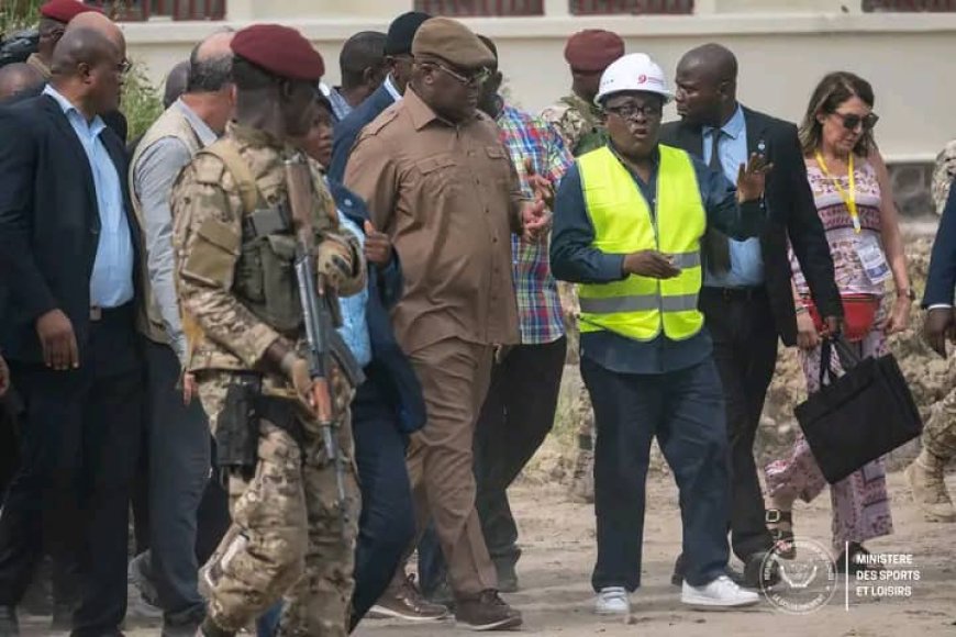 IX èmes jeux de la francophonie : Félix Tshisekedi a rendu visite aux chantiers des infrastructures pour s'imprégner de l'avancement des travaux