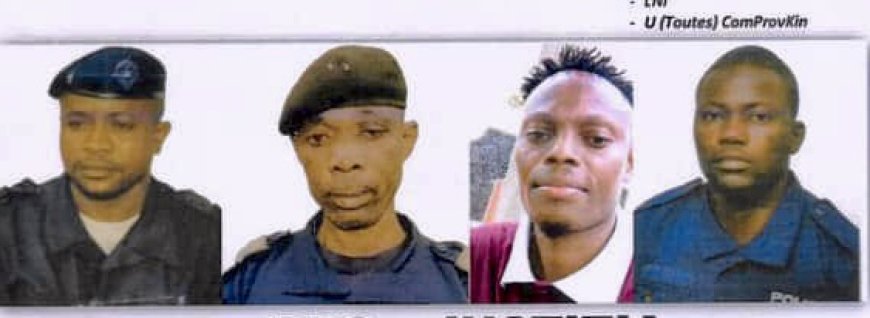 Partouze à Kinshasa : Un avis de recherche émis contre 4 policiers pour « meurtre et violation des consignes »