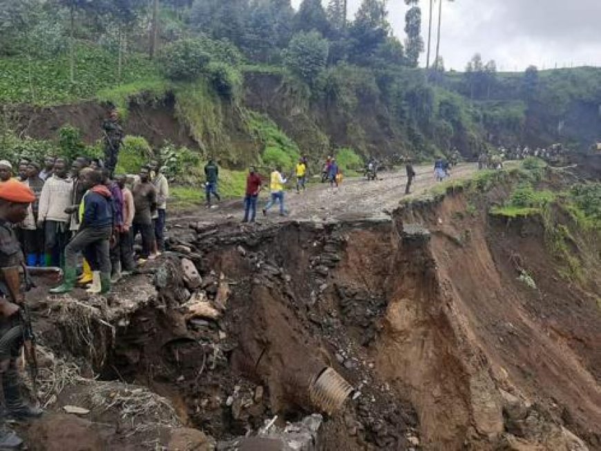 Nord-Kivu : l’Office de Routes à pied d’œuvre pour réhabiliter la route Goma-Masisi coupée depuis environ 5 jours