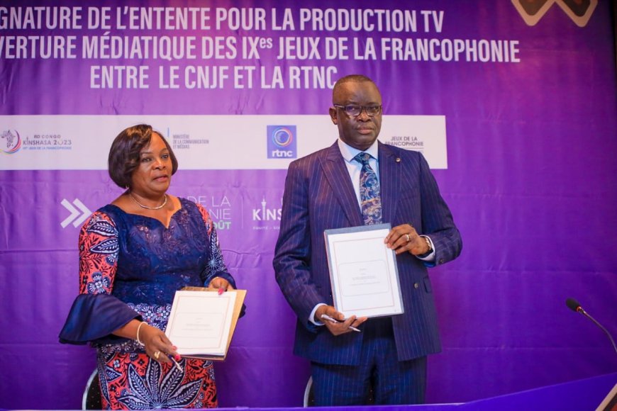 IXèmes jeux de la Francophonie : La RTNC signe un contrat de diffusion avec la CNJF 
