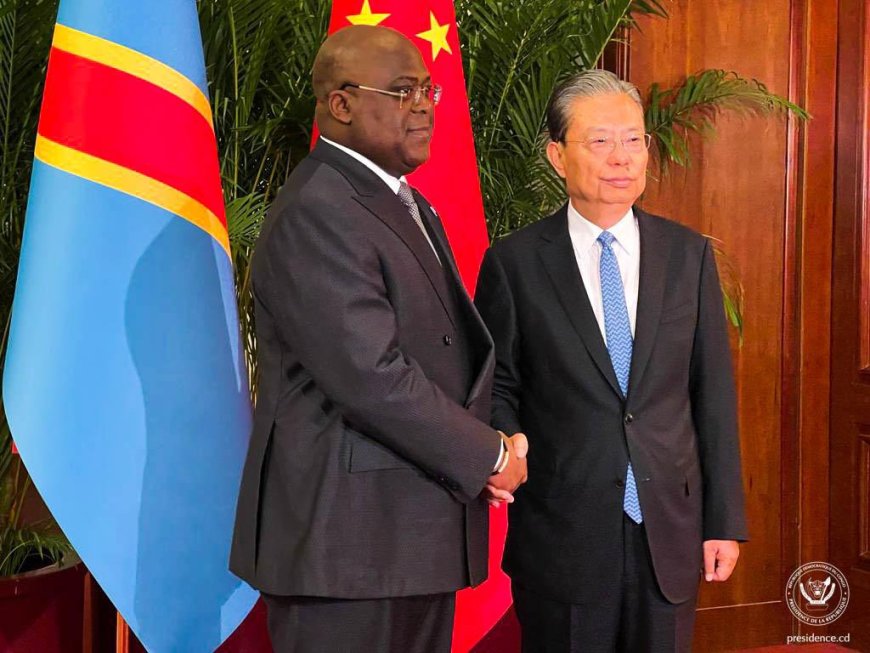 Coopération Sino-Congolaise : Félix Tshisekedi s'entretient avec le président de l'Assemblée nationale chinoise Zhao Leji