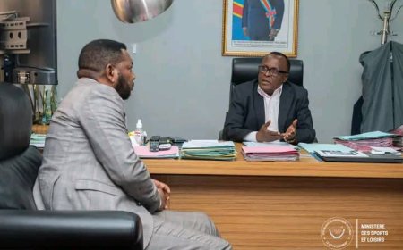 Jeux africains 2023: François Kabulo échange avec Amos Mbayo sur les préparatifs de participation de la RDC