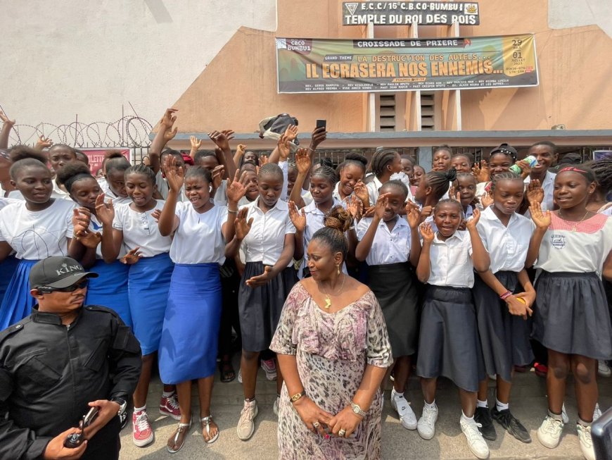 Kinshasa : Colette Tshomba lance un tournoi interscolaire sur la langue française à l’intention des élèves de Funa 