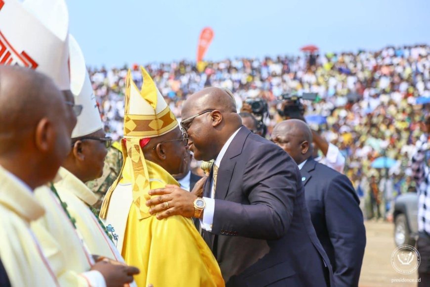 Félix Tshisekedi à Mbuji-Mayi : « L’église catholique doit rester dans ses missions de prêcher la paix (…) je n’accepterais jamais une pareille dérive »