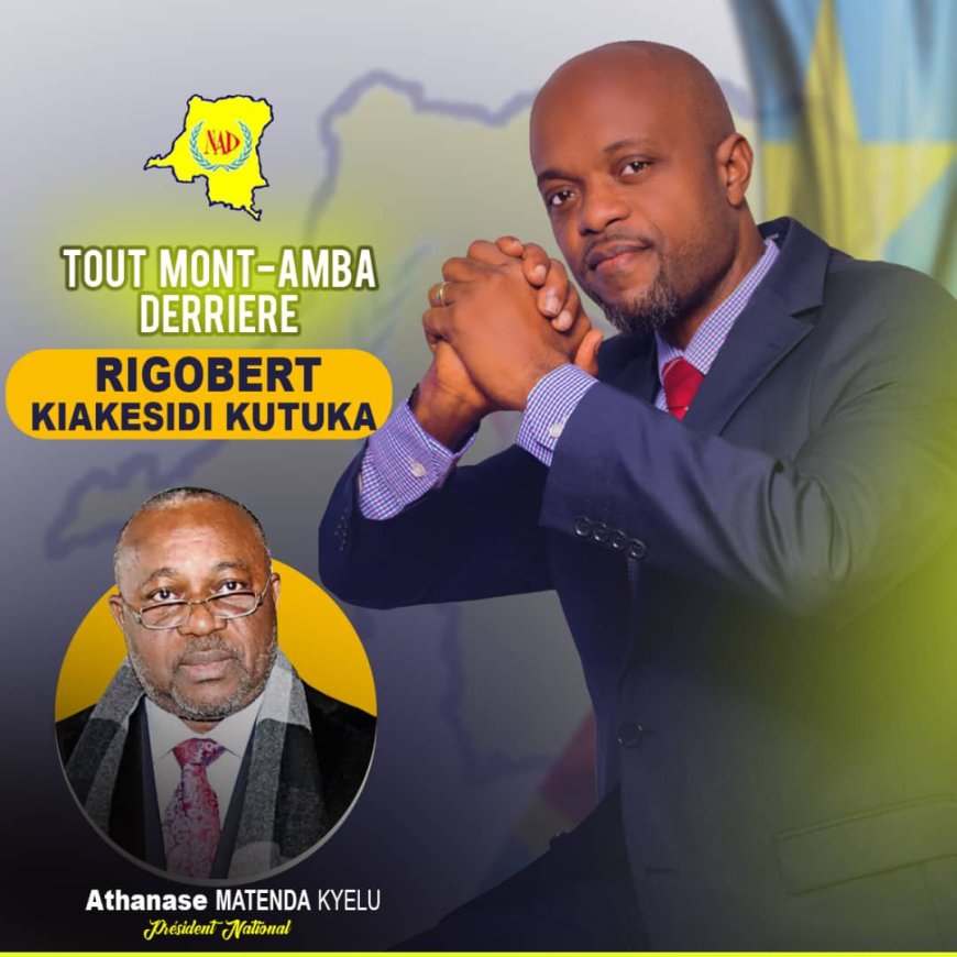 Élections : Rigobert Kiakesidi de la NAD veut porter la voix de la population du Mont-Amba à l’Assemblée Nationale 