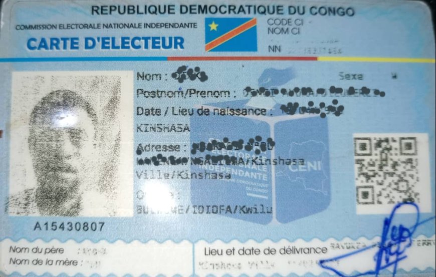 Processus électoral : La délivrance des duplicatas de la carte d’électeur débute ce 02 Août (CENI)