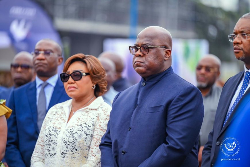 Kinshasa : Félix Tshisekedi à la manifestation de la journée commémorative du génocide congolais