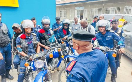 Kinshasa : Des motocyclistes policiers outillés pour traquer les wewas récidivistes à la Gombe