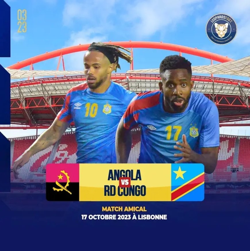 Football : La RDC affrontera en amical l’Angola le 17 octobre prochain