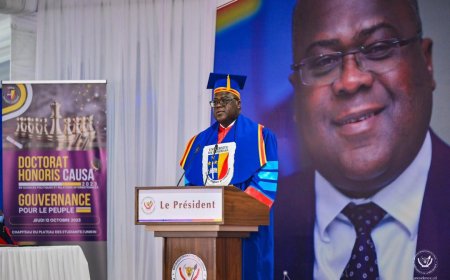 RDC : Le docteur honoris Félix Tshisekedi promet de combattre la corruption « de la même manière que nous combattons la pauvreté et la faim »