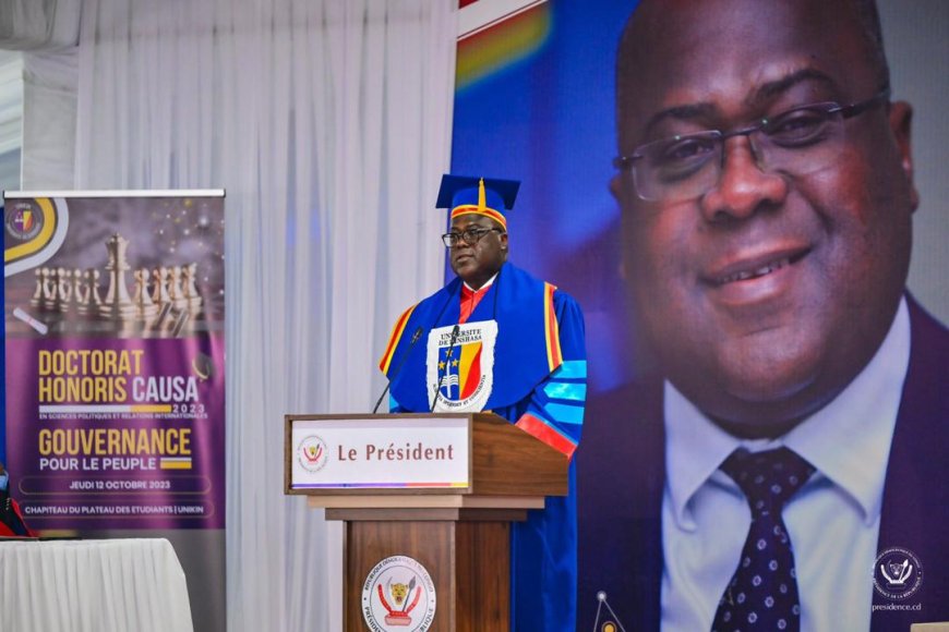 RDC : Le docteur honoris Félix Tshisekedi promet de combattre la corruption « de la même manière que nous combattons la pauvreté et la faim »