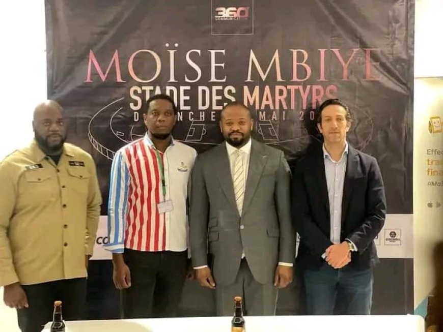 Kinshasa : Moïse Mbiye en concert au stade de Martyrs le 19 mai 2024 