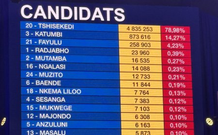 Présidentielle 2023 : Tshisekedi toujours en tête avec 78,98% des voix dans 134 circonscriptions devant Katumbi 