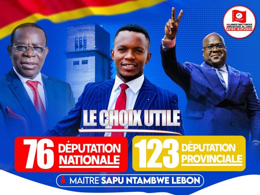 Élections/Haut-Katanga : À Kipushi, Maître Sapu Ntambwe Lebon, candidat député national n°76 fait vibrer le cœur de la population