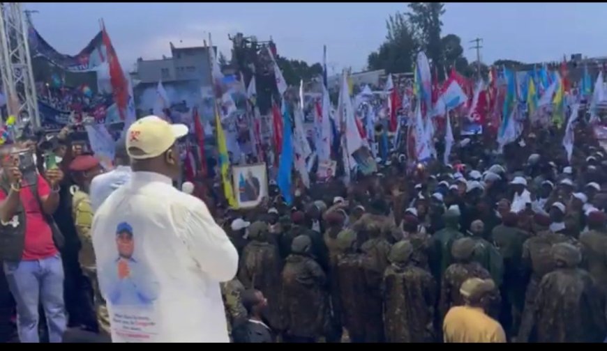 Campagne électorale : À Goma, Tshisekedi promet de débarrasser la RDC du M23 « emmené par Kagame »