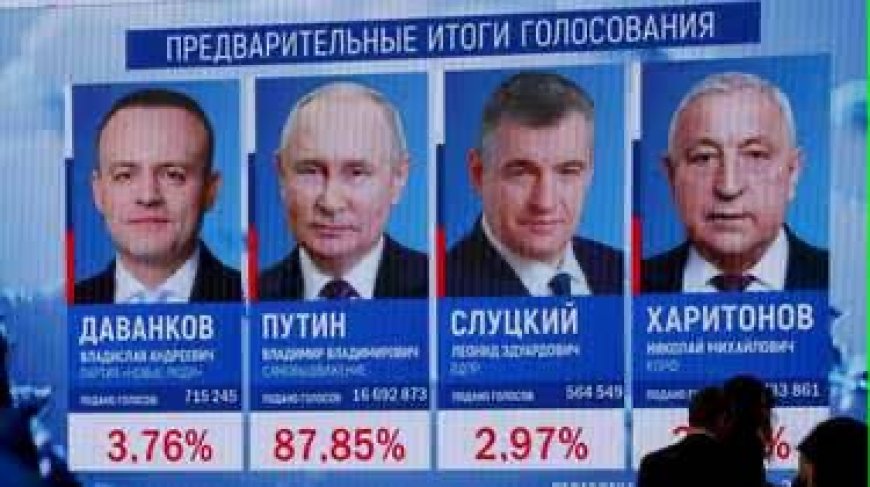Présidentielle en Russie : Poutine réélu avec 87% des voix selon les premiers sondages