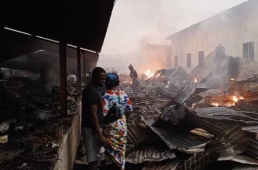 Kinshasa : des pertes matérielles énormes suite à un incendie dévastateur au marché de Matete 