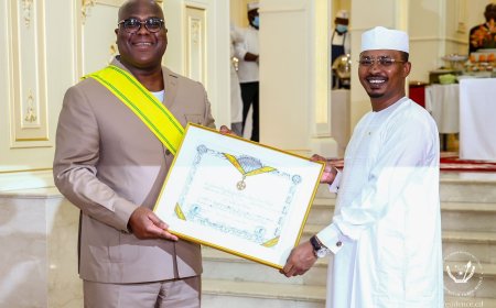 Diplomatie : Félix Tshisekedi bénéficiaire de la plus haute décoration tchadienne