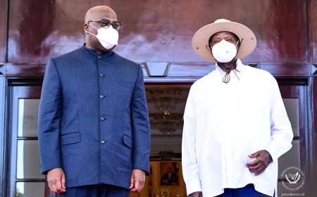 Est de la RDC : « Je repars avec l’espoir que ce que nous nous sommes dit va se concrétiser », Tshisekedi après entretien avec Yoweri Museveni