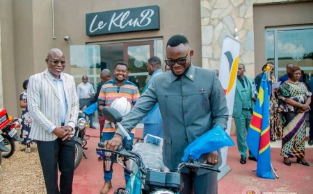 Haut-Katanga : l'Enabel dote les pools d'inspection primaires et secondaires des motos