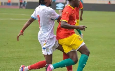 Élim CAN Maroc 2025 : les Léopards trébuchent face à la Guinée (0-1)