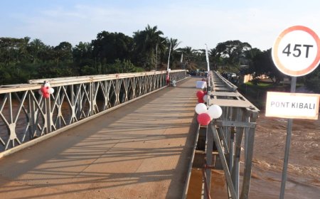 Haut-Uele : le pont Kibali rouvert au trafic 9 mois après son effondrement